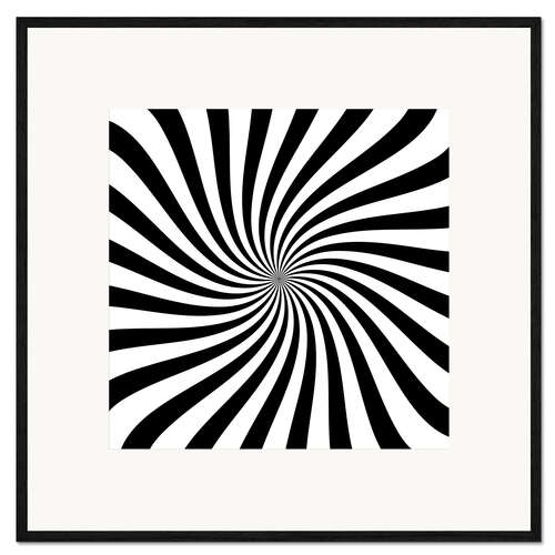 Framed art print The Lines Meet in the Centre