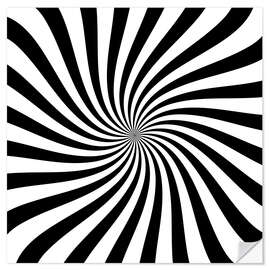 Wandsticker Im Zentrum ist die Täuschung