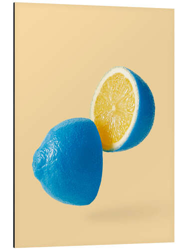 Aluminiumsbilde Dance of the Blue Lemon