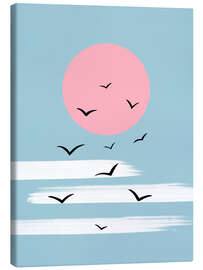 Lienzo Sunset Birds - Martina illustration