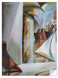 Sticker mural A Harbor in the Moonlight, 1924