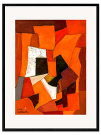 Framed art print Abstract Painting in Red and Orange, 1950