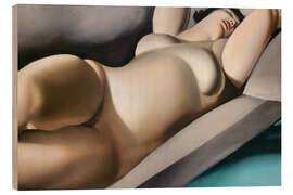 Wood print The Beautiful Rafaela II - Tamara de Lempicka