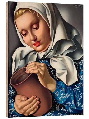 Obraz na drewnie Peasant with a Pitcher, 1937