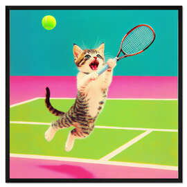 Gerahmter Kunstdruck Tennis-Champion