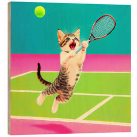 Holzbild Tennis-Champion - DejaReve