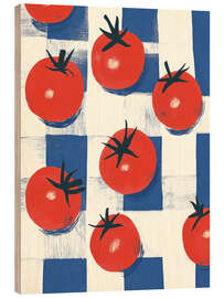 Wood print Tomatoes - DejaReve