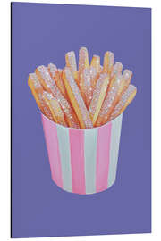 Tableau en aluminium Glittery French Fries