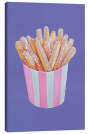 Canvastavla Glittery French Fries