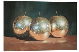 Obraz na szkle akrylowym Golden Apples Still Life Painting