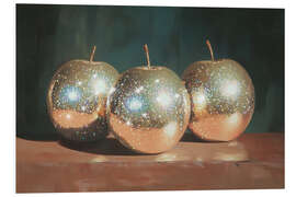 PVC print Golden Apples Still Life Painting