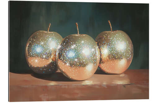 Gallery print Golden Apples Still Life Painting