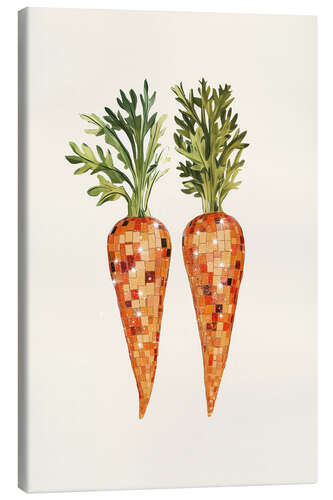 Canvastavla Disco Carrot Art