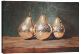 Lienzo Golden Pears Still Life Painting - Melloi Art