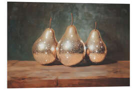 Foam board print Golden Pears Still Life Painting - Melloi Art