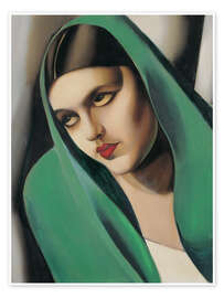 Poster The Green Veil - Tamara de Lempicka