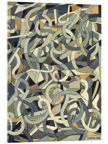Cuadro de metacrilato Abstract Composition wiht Swirls, 1955