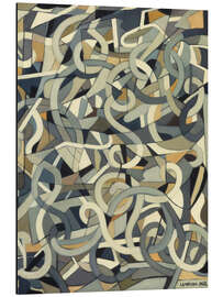 Aluminium print Abstract Composition wiht Swirls, 1955