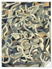 Wall sticker Abstract Composition wiht Swirls, 1955