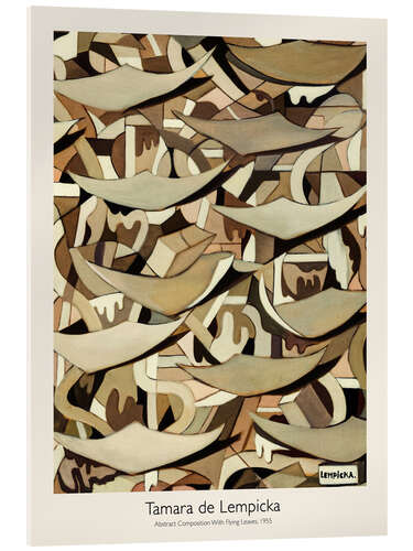 Cuadro de metacrilato Abstract Composition With Flying Leaves, 1955