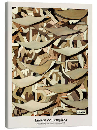 Canvas print Abstract Composition With Flying Leaves, 1955
