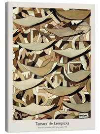 Quadro em tela Abstract Composition With Flying Leaves, 1955