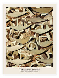 Poster Abstract Composition With Flying Leaves, 1955