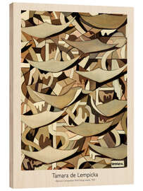 Obraz na drewnie Abstract Composition With Flying Leaves, 1955