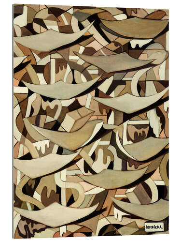 Galleriprint Abstract Composition with Flying Leaves