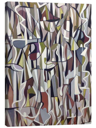 Canvas-taulu Abstract Composition in Black and Grey, 1956