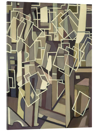 Cuadro de metacrilato Abstract Composition with White Rectangles, 1955
