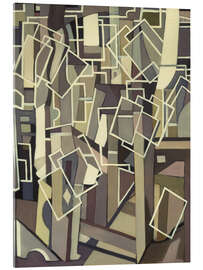 Cuadro de metacrilato Abstract Composition with White Rectangles, 1955