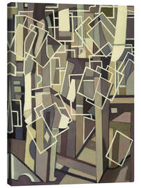 Quadro em tela Abstract Composition with White Rectangles, 1955
