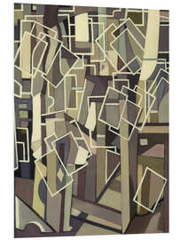 Bilde på skumplate Abstract Composition with White Rectangles, 1955