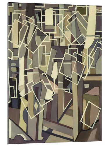 Gallery print Abstract Composition with White Rectangles, 1955