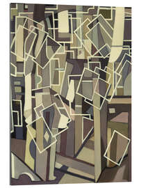 Gallery print Abstract Composition with White Rectangles, 1955