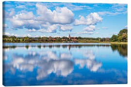Canvas print View of Serrahn on Lake Krakow - Rico Ködder