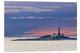 Hartschaumbild Der Leuchtturm Landegode Fyr, Norwegen