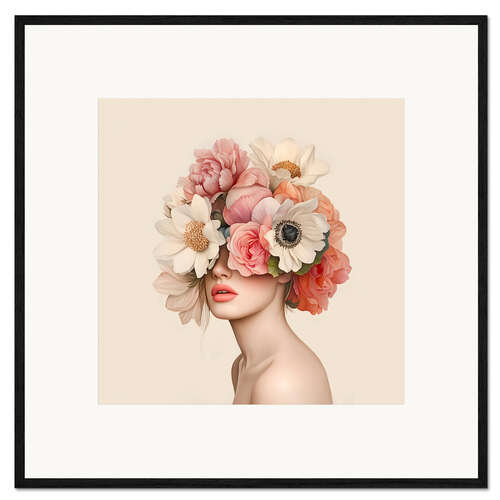 Gerahmter Kunstdruck Blumenschönheit
