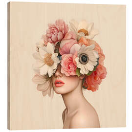Quadro de madeira Floral Beauty
