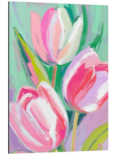Aluminiumsbilde Three tulips