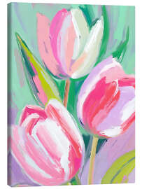 Leinwandbild Drei Tulpen