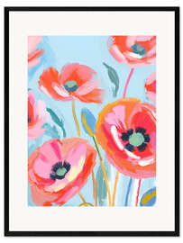 Impression artistique encadrée Poppies