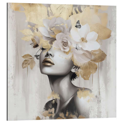 Cuadro de aluminio Gold Leaf Amara