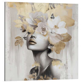 Quadro em alumínio Gold Leaf Amara - Bella Eve