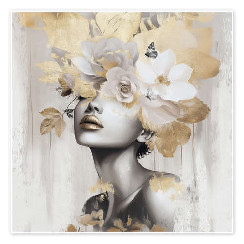 Póster Gold Leaf Amara