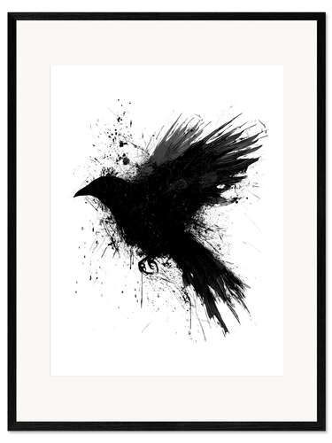 Framed art print Raven