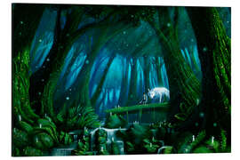 Aluminium print Mononoke Forest - syntetyc