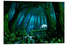 Hartschaumbild Mononoke-Wald