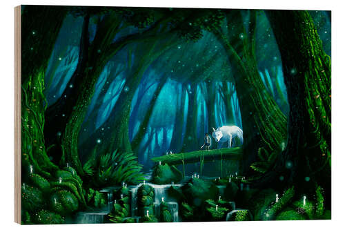 Obraz na drewnie Mononoke Forest